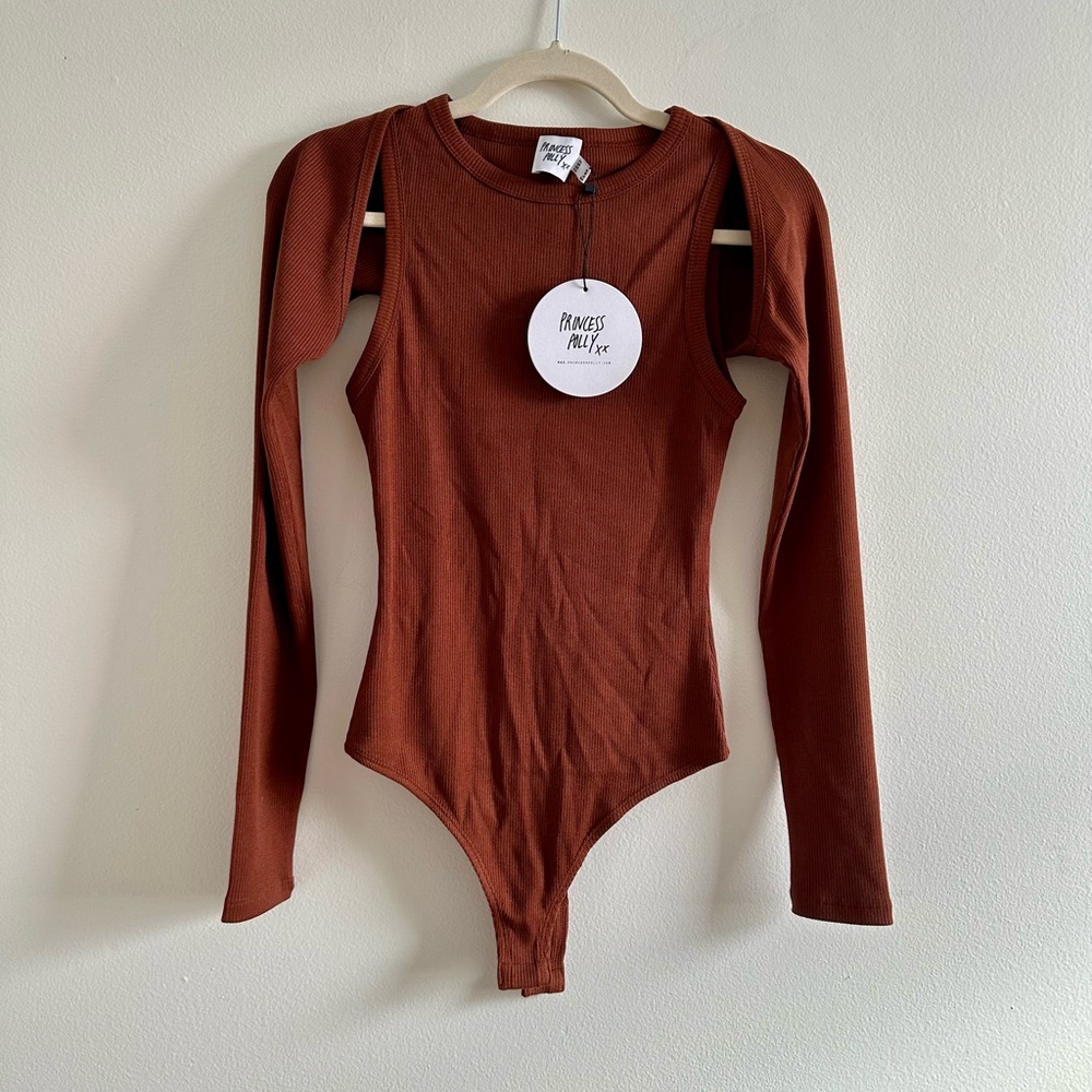 NWT Princess Polly Tank Top Bodysuit with Sleeves Size XS/S (2 pieces)